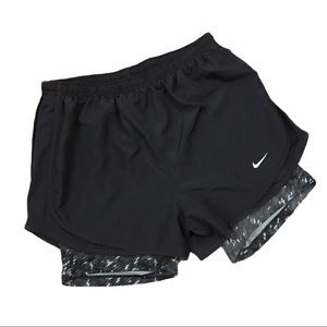Nike Tempo Lux 2 in 1 Running Shorts Black
